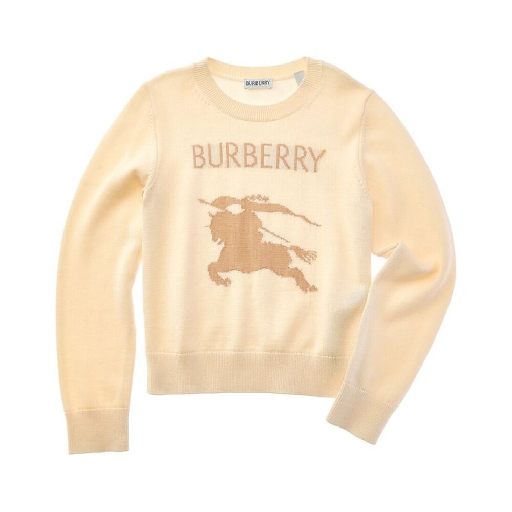 Burberry Boys  Wool-Blend Sweater, Beige